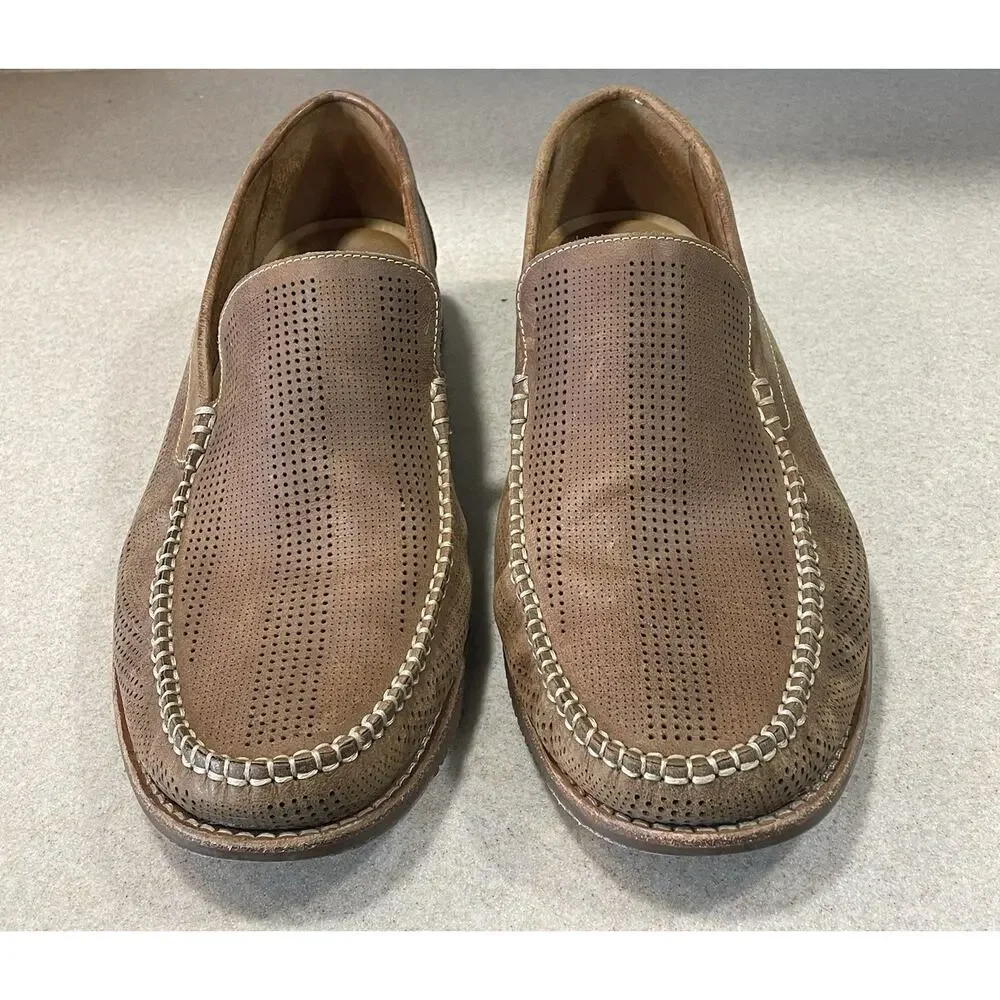 Tommy Bahama Felton Loafer Nubuck Perforated Leather Casual Shoes Men’s Size 13M